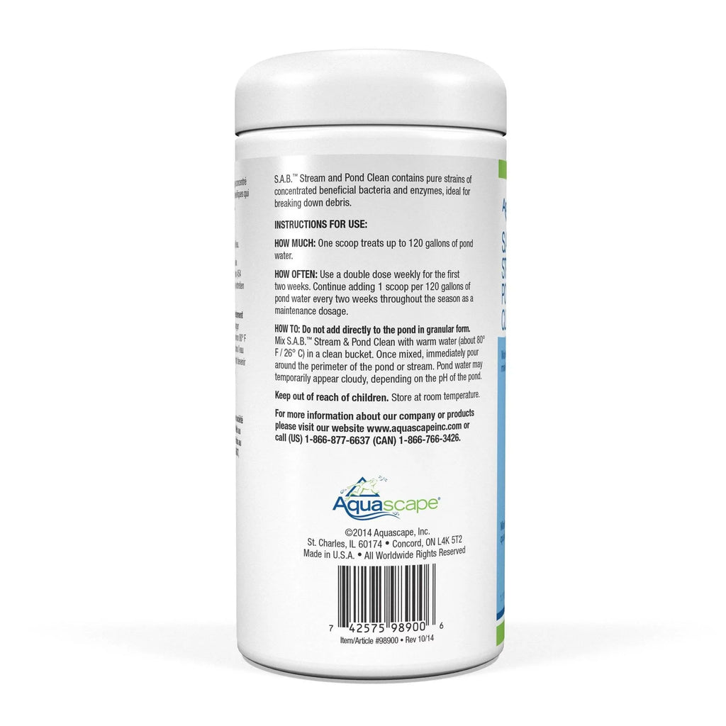 Pond SAB Natural & Aquascape Stream 1.1 98900 Treatment, Solution Pounds Cleaner