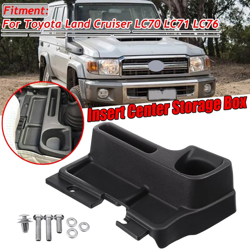 Center Box Black Organizer Interior Land for Storage Centre Replacement LC70 LC76, Cruiser Box, Console Car Console LC71