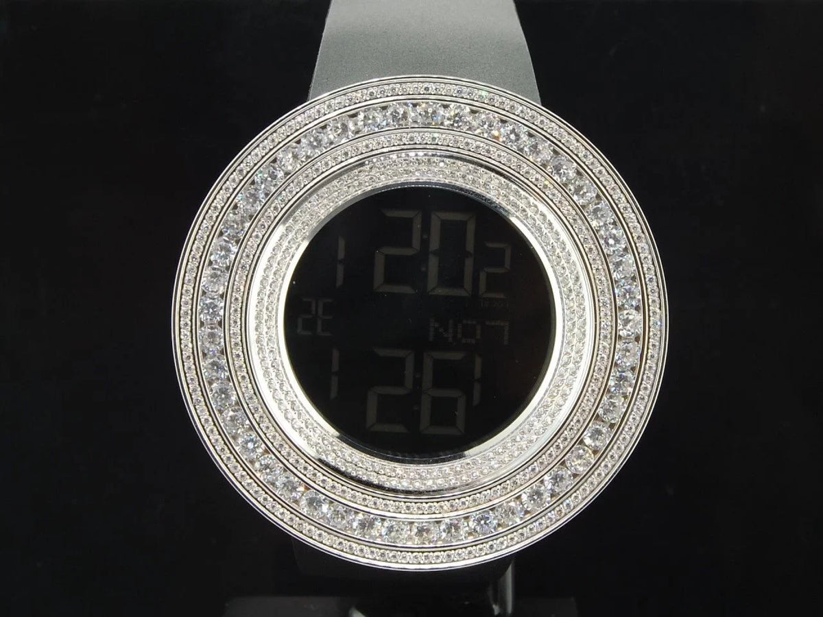 KC JoJino Watch Simulated Mens Diamond White Joe Rodeo ct Techno Custom Com 15