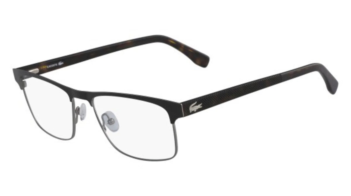 Onyx Rim 004 Lacoste L2198 Men's Matte Frame Full Metal Eyeglasses