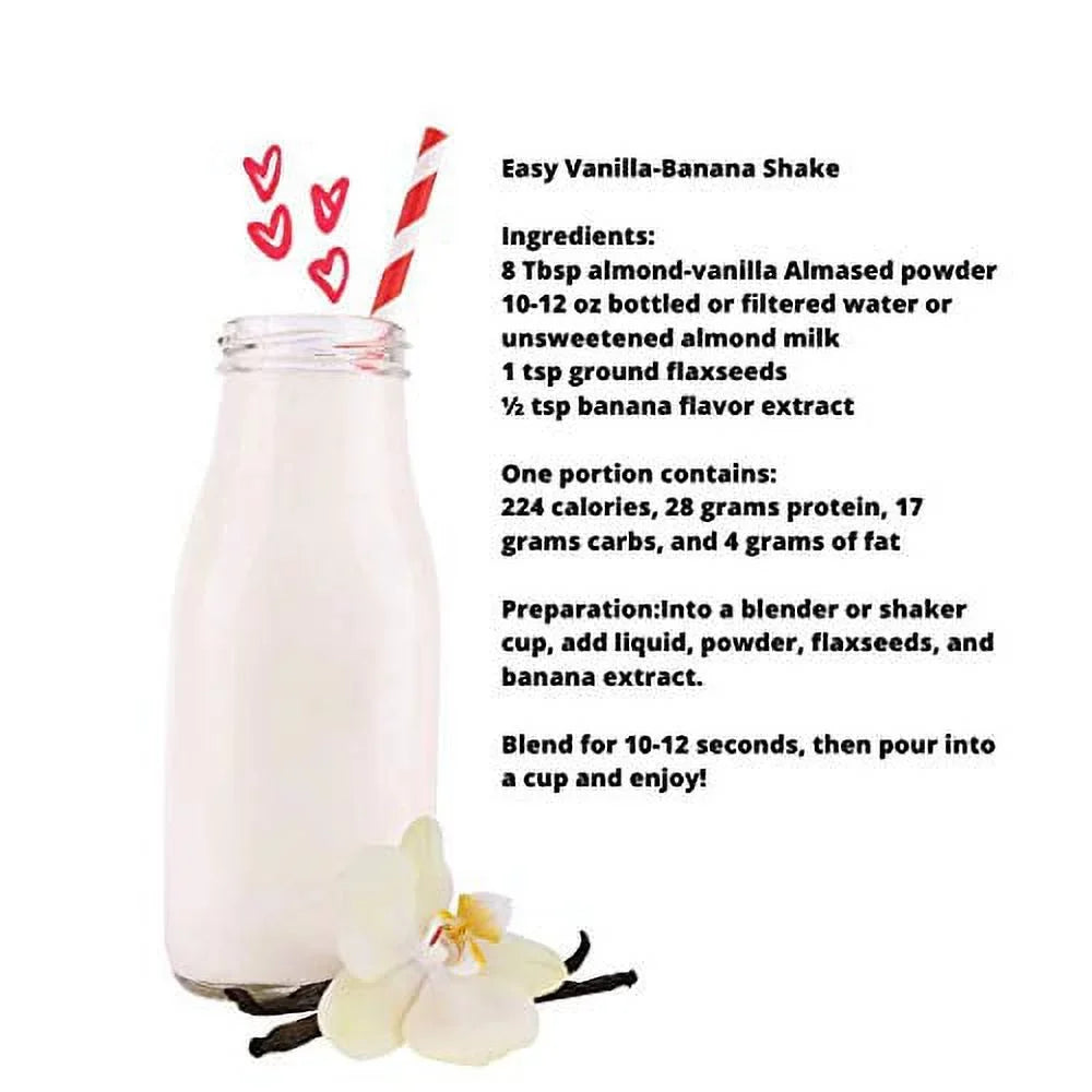 Almased Flavor, non-GMO Powder Replacement shakes Meal Weight Gluten-Free, (2 – oz 17.6 Loss – Vanilla pack)