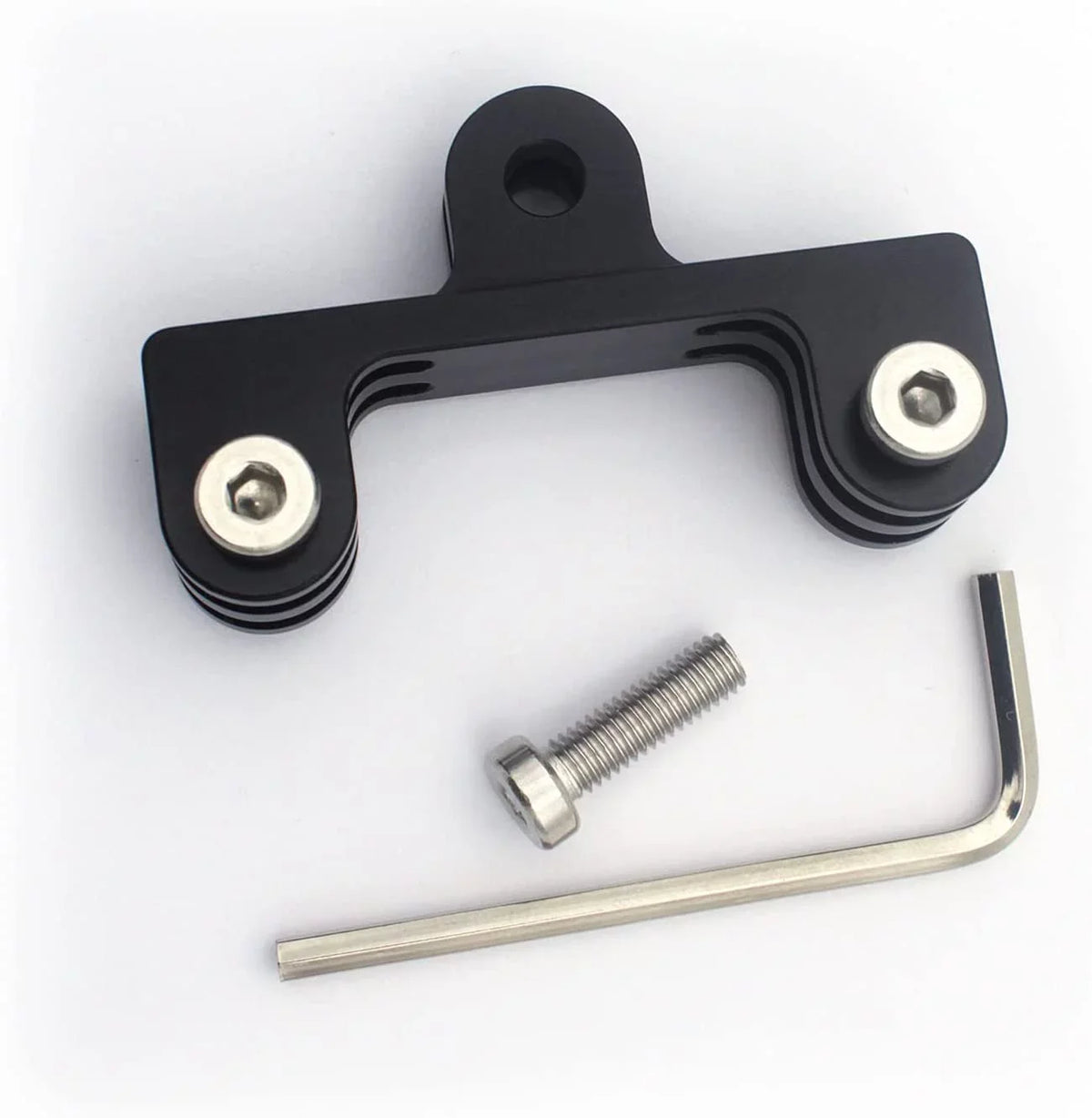 Aluminum Adapter Mount Black,Hero Osmo GoPro Twin 3+,DJI Action,AKASO/Campark/YI Hero 10/9/8/7/(2018)/6/5/4 for Dual
