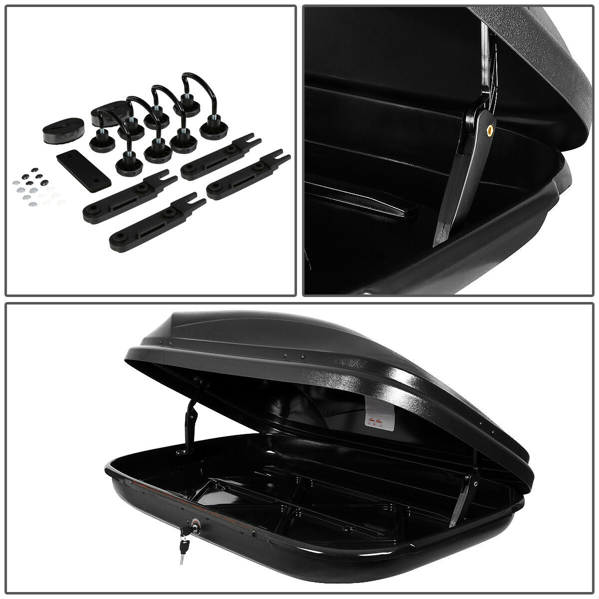 Lock Box Cargo Storage Top Teledu Vehicle with Car Roof Mount Carrier Travel Waterproof