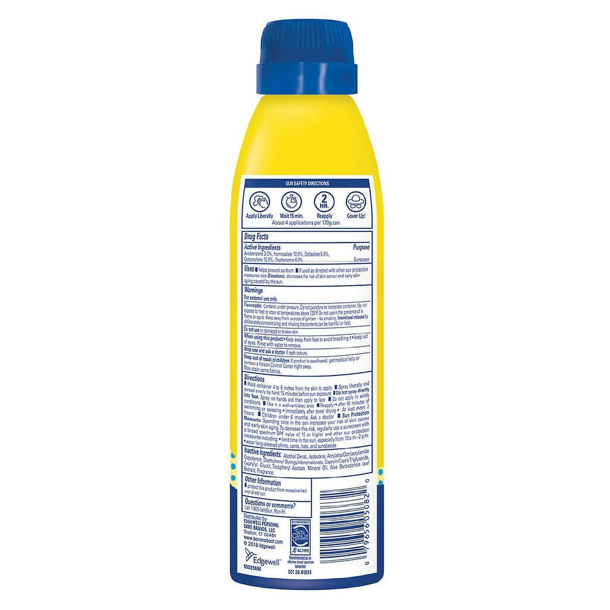 Protect Boat Sunscreen Kids SPF 100 Banana & Clear Max Spray Play