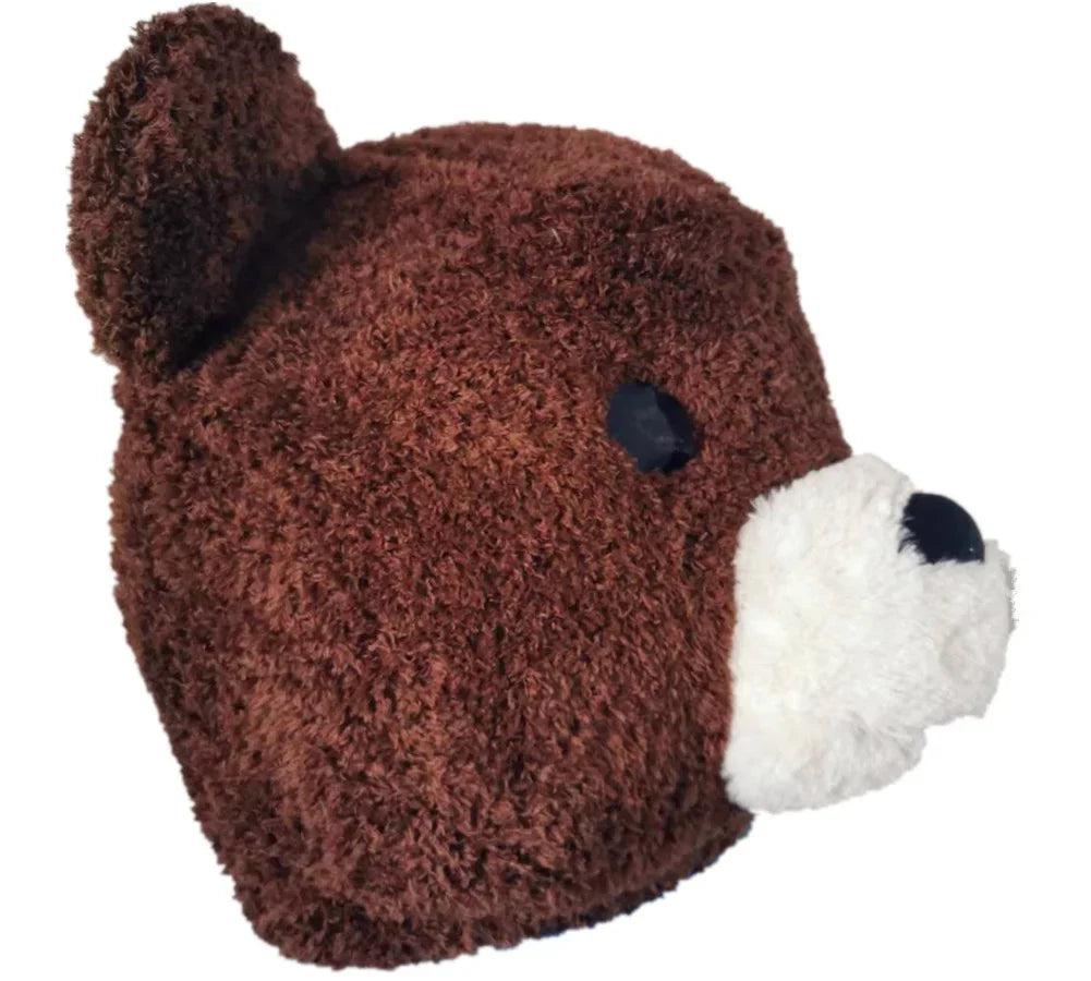 Bear Mascot Head Bear Plush Head Mask Adult Brown