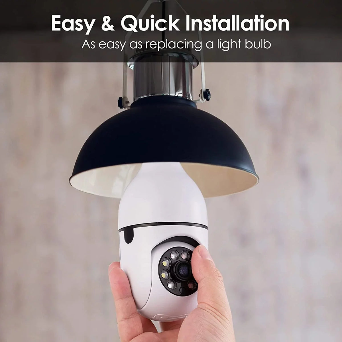 360 Surveillance Mobile Full-Color and Light View Bulb Camera, Vision(2 Wi-Fi Degrees 1080P exterior Remote Phone E27 Night PCS) Camera Camera, Security Camera,