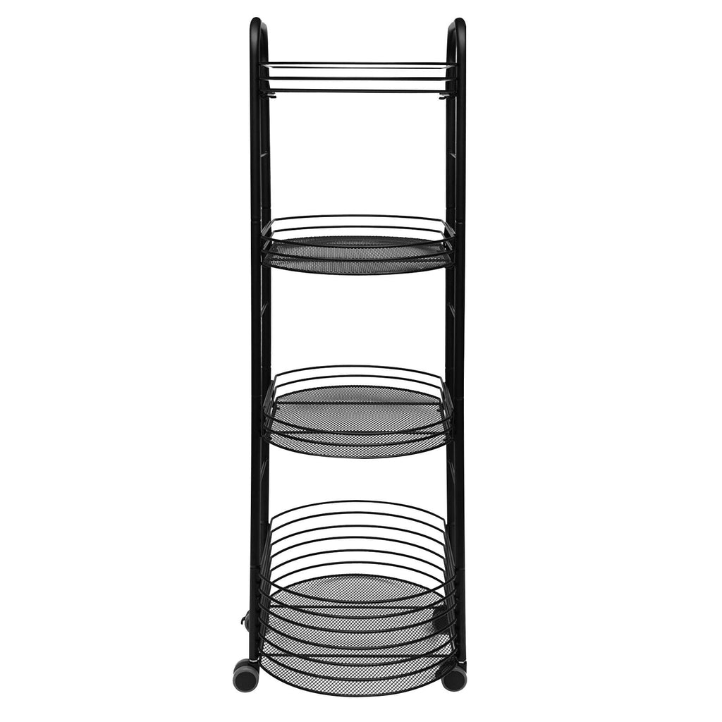 Shelf Utility Cart Kitchen Organizer Rack Trolley Storage Tier 4 Storage Movable