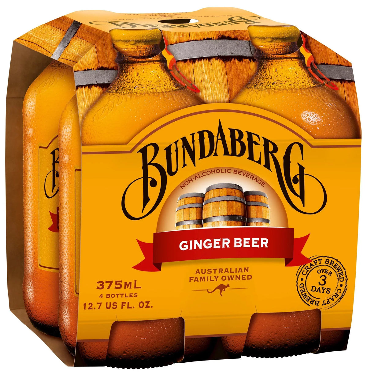 6) Ml of Bundaberg Beer, Ginger 375 (Pack
