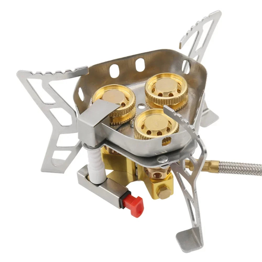 Camping Windproof Valve Stove, Cooking Tomshoo 6800W Adjustable Gases, High Hiking for Picnic Backpacking
