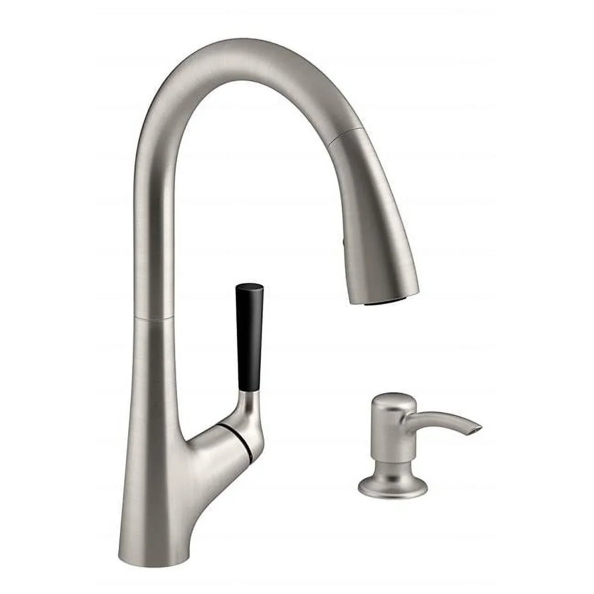 Steel Kitchen Pull-Down Faucet Kohler Malleco Stainless Kit Vibrant R562-SD-VS