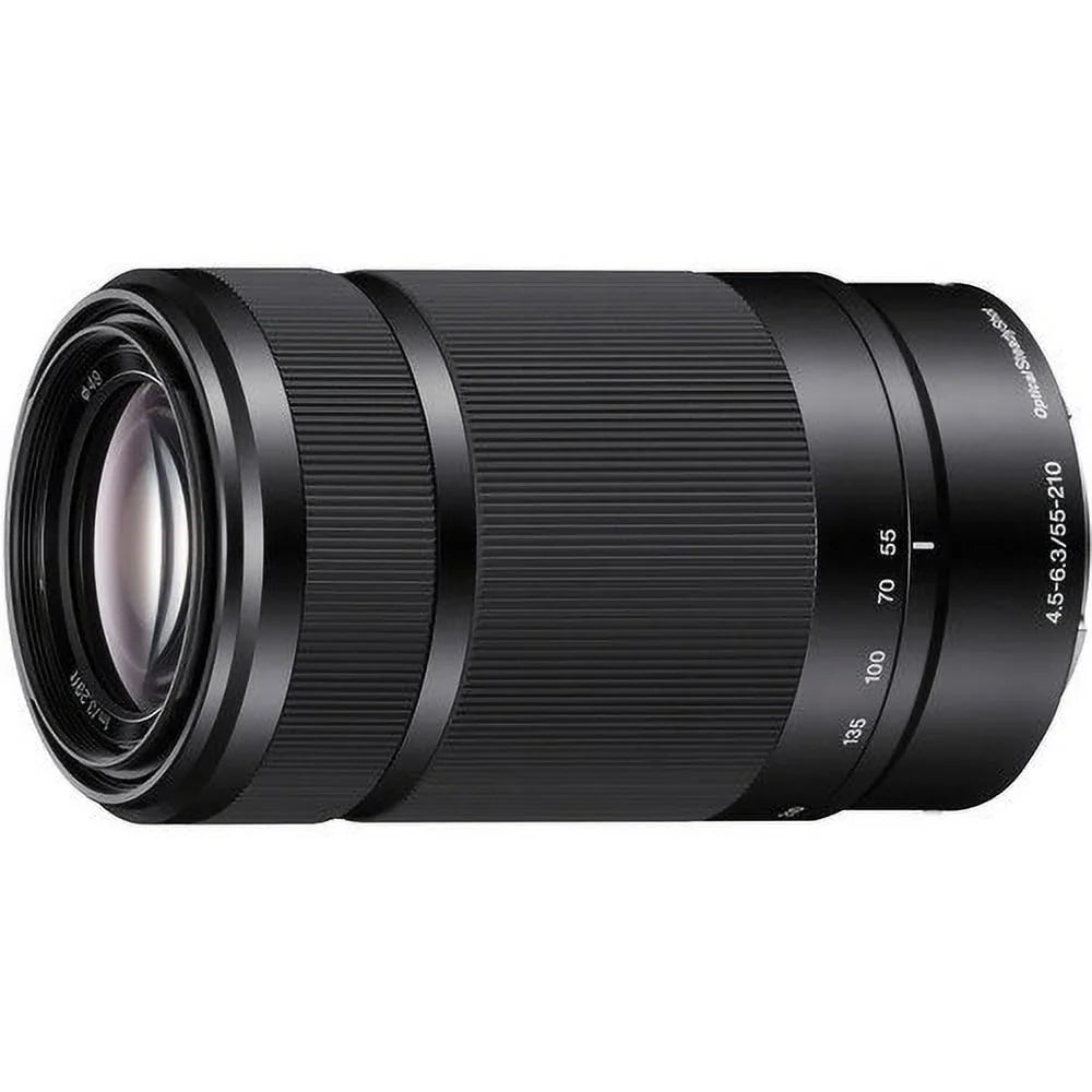 ILCE-7, NEX-3, A5100 NEX-5, 5T, NEX-3N, A5000, for ILCE-7R, + F4.5-6.3 NEX-6, E Lens NEX-C3, NEX E-Mount ILCE-7S, A3000, NEX5R, NEX-5N, Cameras 55-210mm NEXF3, A3500, P NEX-7, A6000, (Black)