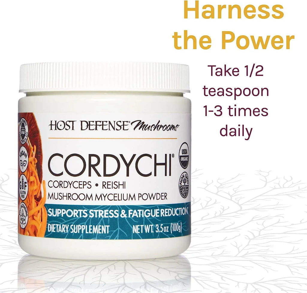 Powder, G for Stress Mushroom Defense, Host 100 CordyChi Supplement, Fatigue and Reduction,