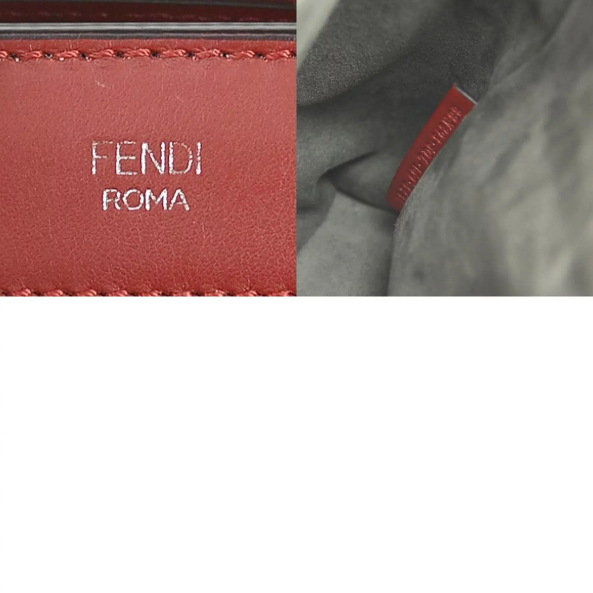 handbag ladies dot red e55932a com leather shoulder bag FENDI (Good) Pre-Owned Fendi silver