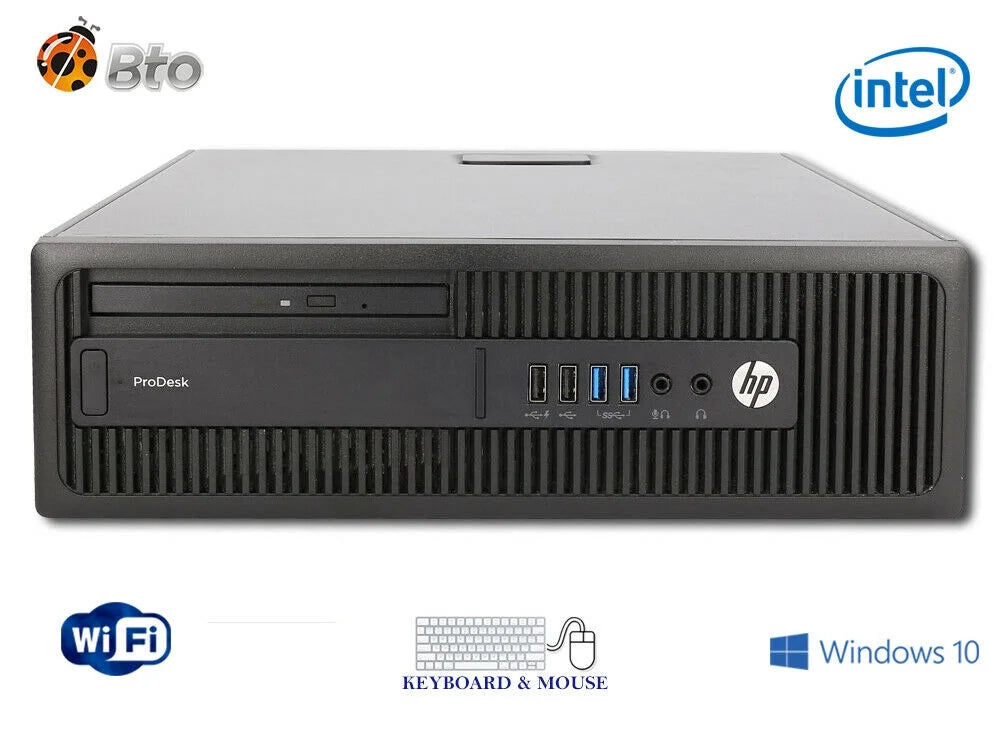 & Pro HP Computer Win10 CPU PC DVD, Mouse, (Refurbished) WiFi, 20" New Desktop HDD, Ram, LCD, 3.3GHz 8GB Keyboard 600 Restored Pentium G2 G4400 2TB