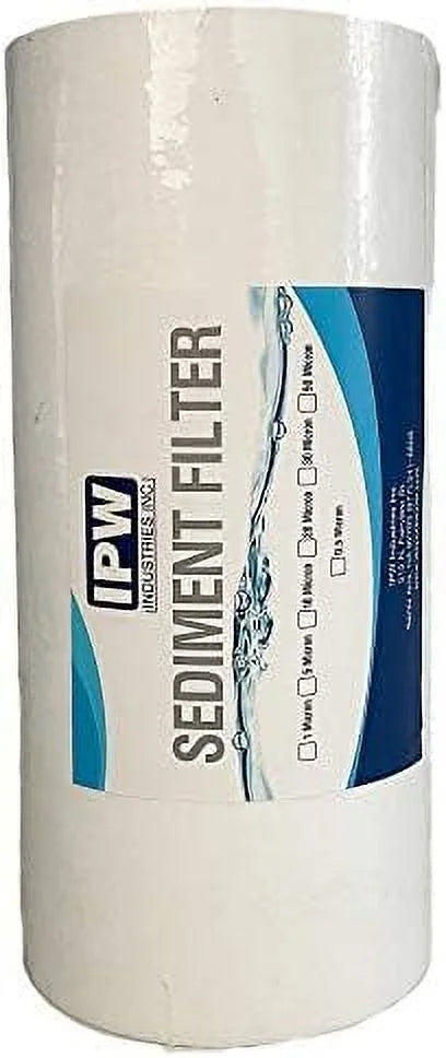 Filtration Filters) 10" liquid And Flow 20 Full Filter - Systems Filter - House Whole Sediment Pack 45" Compatible Pelican Other Of (6 X With Sediment Filter Micron