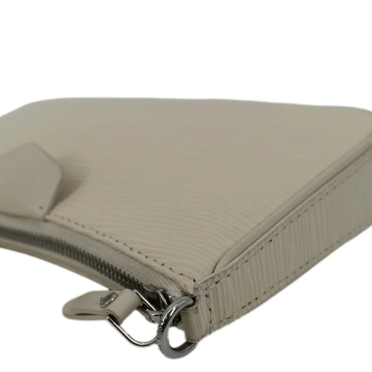 Cream Pouch Strap Leather Epi Easy Shoulder Bag Pre-owned On
