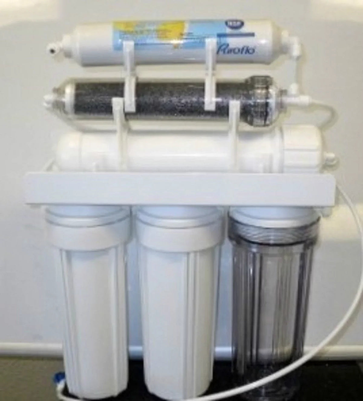 Portable Osmosis Outlet + | Use / liquid GPD Reef 75 Filtration 0 Aquarium Deionization) TDS System Dual (Drinking Reverse