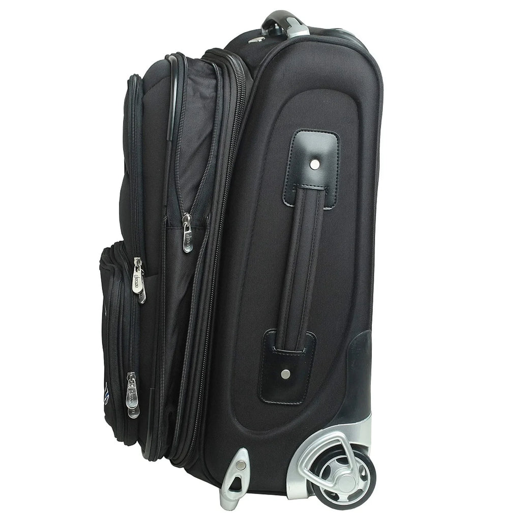 Tech Yellow GA Carry-On 21" Jackets MOJO Suitcase Rolling Softside Black