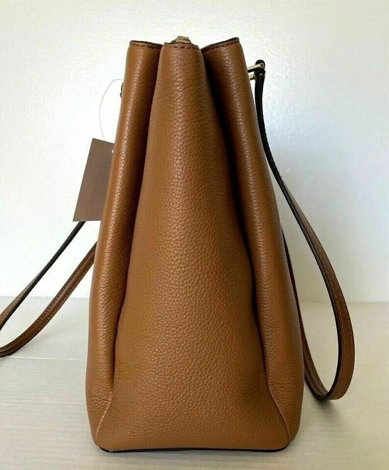 3-Compartment NWT Kate Large $399 WKRU6948 Brown Tote Leather Spade Monet