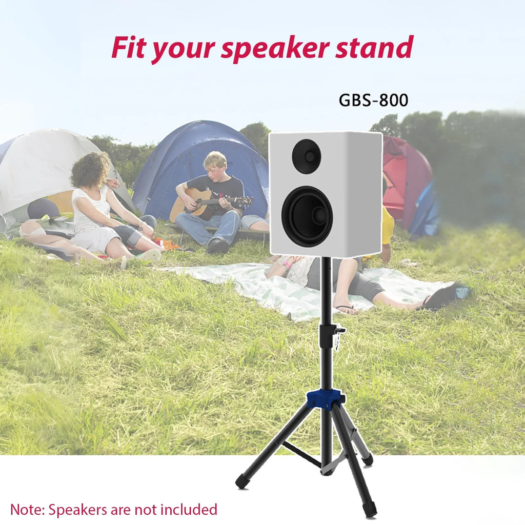 Height, Speakers Stand Base with Carevas for Three Bracket, Telescoping Triangle Studio Duty Heavy Speaker point