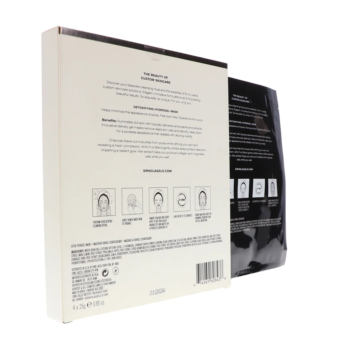 Mask - & Sheet for Exfoliate Erno Hydrogel oz Detoxifying x Women by Detox 0.88 Mask 4 Laszlo