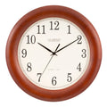 Crosse Cherry Wood Clock, Atomic Inch Technology Oak La 12.5 finish Analog WT-3122A-Int