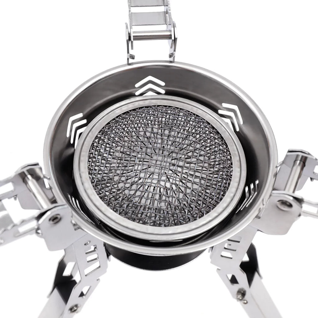 for Hiking Piezo Stove Ignition exterior Small with Camping Barbecue Portable Travel Backpack Burner Stoves Cooking Miumaeov Camping