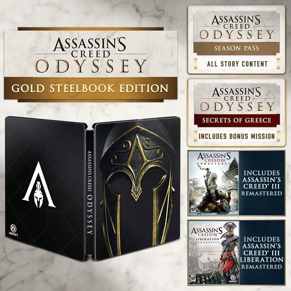 Steelbook Edition - Creed Xbox One Odyssey Assassin's Gold