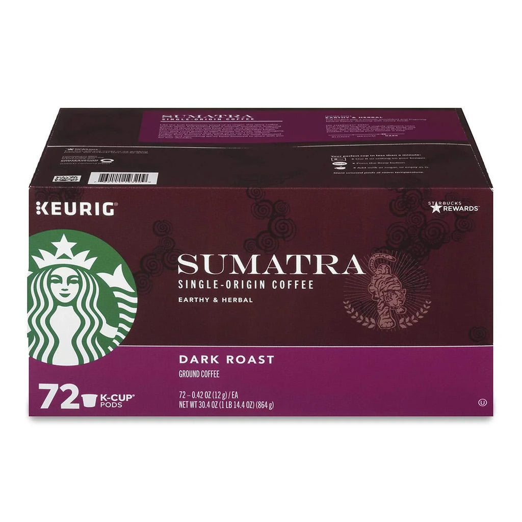 Coffee 72 K-Cup Count Pods, Starbucks Sumatra
