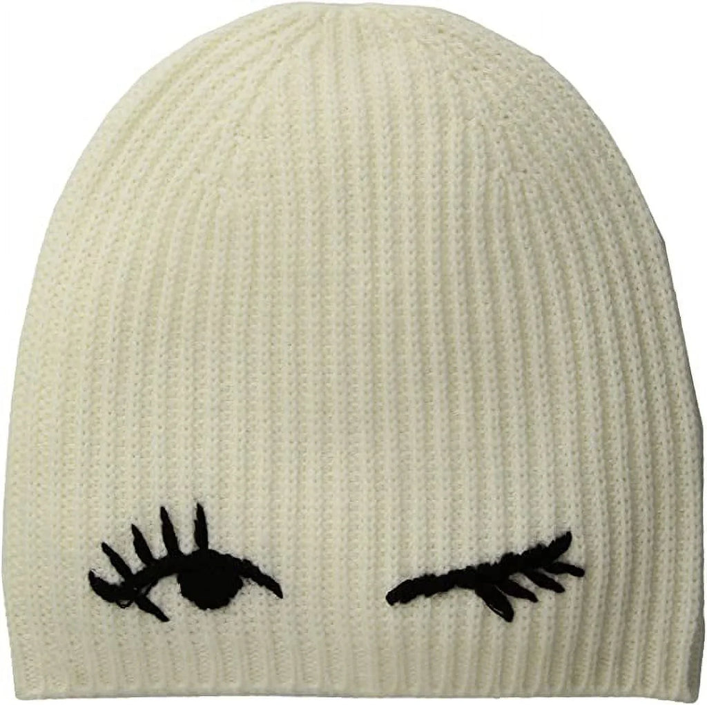 York Spade Kate Beanie New Winking Cream/Black